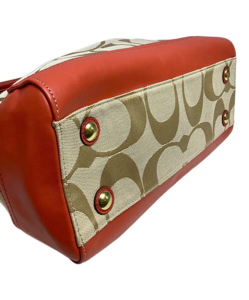 COACH（コーチ）COACH (コーチ) トートバッグ ベージュ×オレンジの古着・服飾アイテム