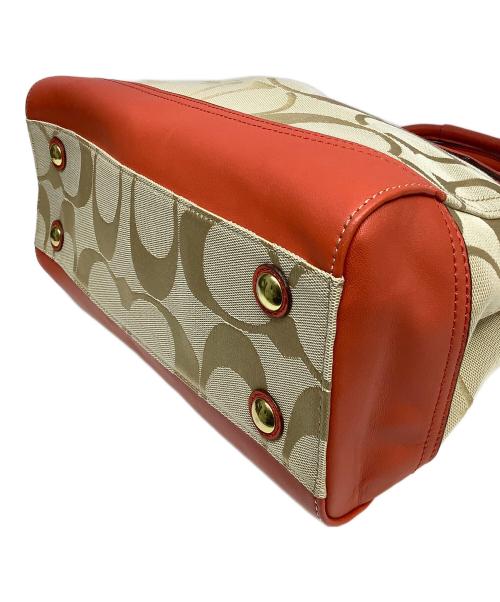 COACH（コーチ）COACH (コーチ) トートバッグ ベージュ×オレンジの古着・服飾アイテム