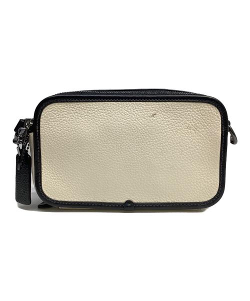 COACH（コーチ）COACH (コーチ) ショルダーバッグ アイボリー×ブラックの古着・服飾アイテム