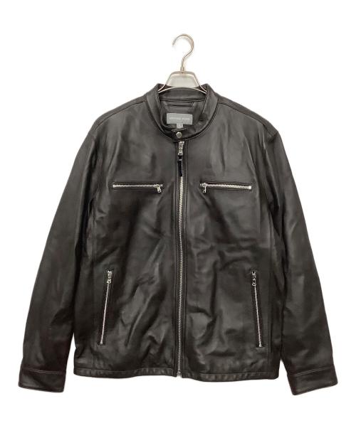 MICHAEL KORS（マイケル・コース）MICHAEL KORS (マイケル・コース) レザージャケット ブラウン サイズ:XLの古着・服飾アイテム