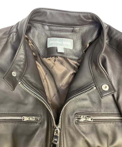 MICHAEL KORS（マイケル・コース）MICHAEL KORS (マイケル・コース) レザージャケット ブラウン サイズ:XLの古着・服飾アイテム