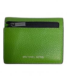 MICHAEL KORS（マイケル・コース）の古着「2つ折り財布」｜グリーン