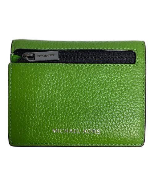 MICHAEL KORS（マイケル・コース）MICHAEL KORS (マイケル・コース) 2つ折り財布 グリーンの古着・服飾アイテム