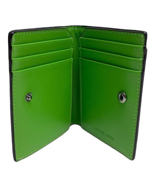 MICHAEL KORS（マイケル・コース）MICHAEL KORS (マイケル・コース) 2つ折り財布 グリーンの古着・服飾アイテム