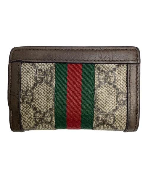 GUCCI（グッチ）GUCCI (グッチ) 3つ折り財布 ブラウンの古着・服飾アイテム