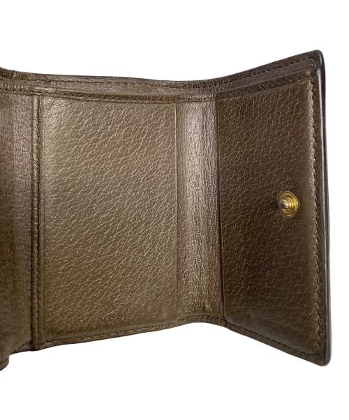 GUCCI（グッチ）GUCCI (グッチ) 3つ折り財布 ブラウンの古着・服飾アイテム