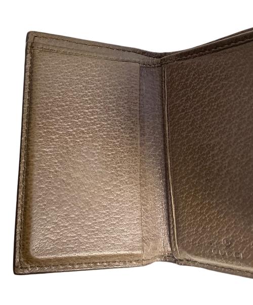 GUCCI（グッチ）GUCCI (グッチ) 3つ折り財布 ブラウンの古着・服飾アイテム