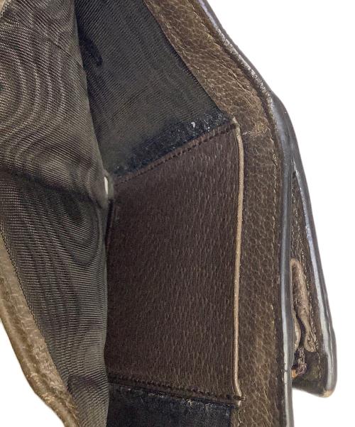 GUCCI（グッチ）GUCCI (グッチ) 3つ折り財布 ブラウンの古着・服飾アイテム