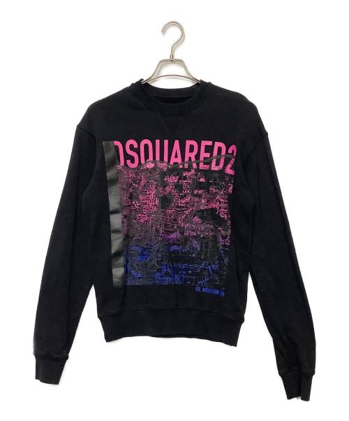DSQUARED2（ディースクエアード）DSQUARED2 (ディースクエアード) スウェット ブラック サイズ:Sの古着・服飾アイテム