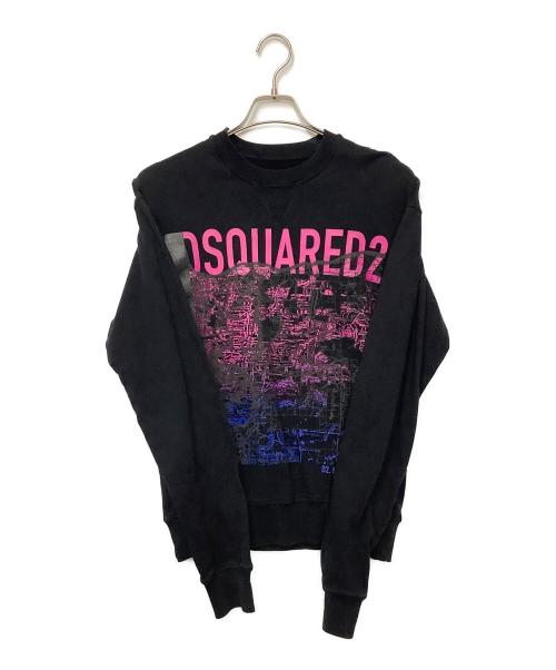 DSQUARED2（ディースクエアード）DSQUARED2 (ディースクエアード) スウェット ブラック サイズ:Sの古着・服飾アイテム