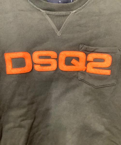 DSQUARED2（ディースクエアード）DSQUARED2 (ディースクエアード) スウェット グリーン サイズ:Sの古着・服飾アイテム