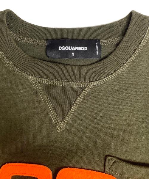 DSQUARED2（ディースクエアード）DSQUARED2 (ディースクエアード) スウェット グリーン サイズ:Sの古着・服飾アイテム