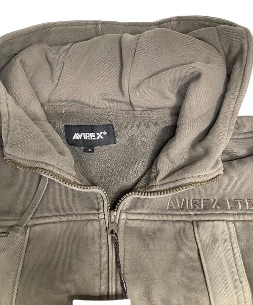 AVIREX（アヴィレックス）AVIREX (アヴィレックス) ジップパーカー カーキ サイズ:L 未使用品の古着・服飾アイテム