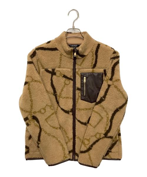 LAUREN RALPH LAUREN（ローレンラルフローレン）LAUREN RALPH LAUREN (ローレンラルフローレン) ボアジャケット ベージュ サイズ:Sの古着・服飾アイテム