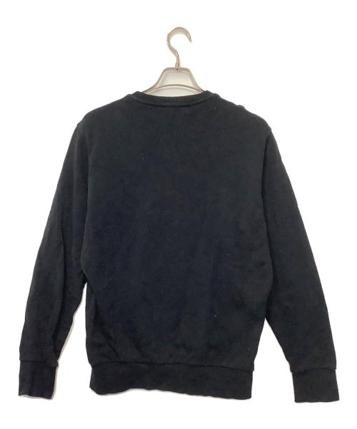 DIESEL（ディーゼル）DIESEL (ディーゼル) デニムパッチワークスウェット ブラック サイズ:Sの古着・服飾アイテム