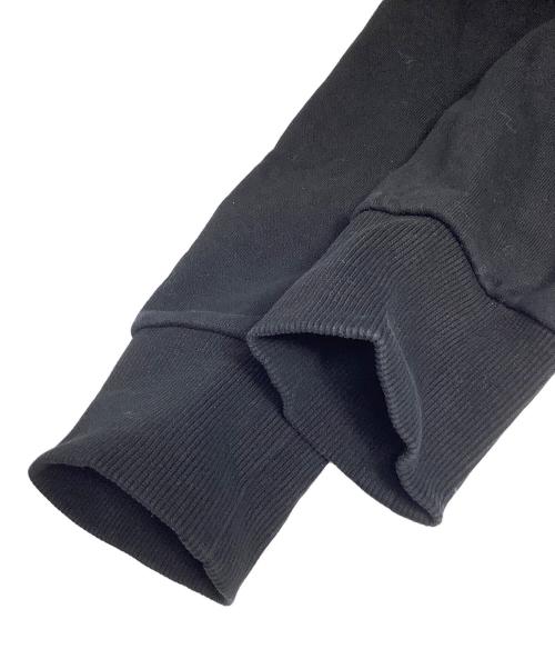 DIESEL（ディーゼル）DIESEL (ディーゼル) デニムパッチワークスウェット ブラック サイズ:Sの古着・服飾アイテム