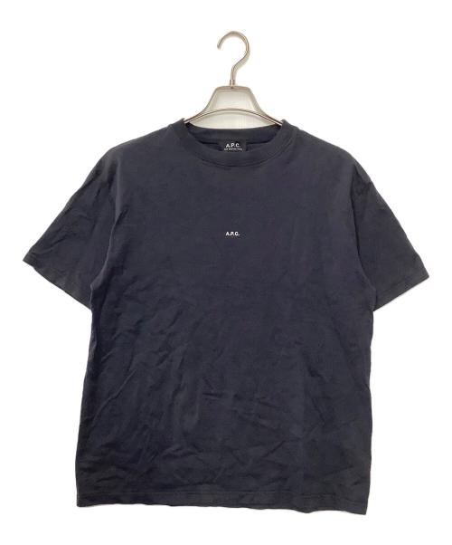 A.P.C.（アーペーセー）A.P.C. (アーペーセー) 半袖カットソー ネイビー サイズ:Mの古着・服飾アイテム