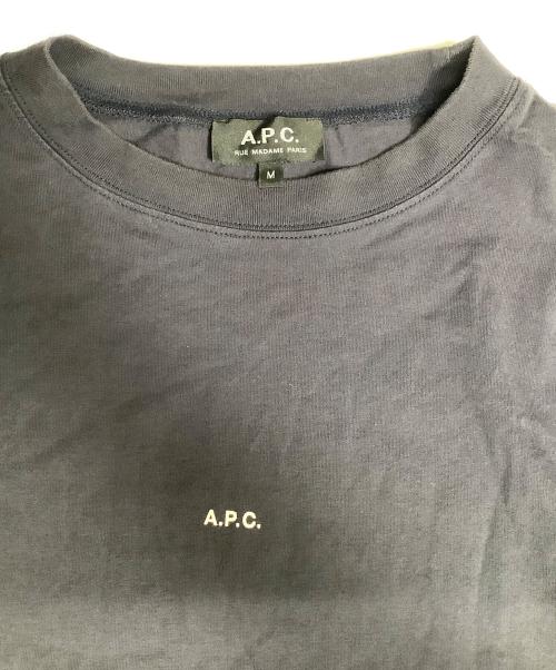 A.P.C.（アーペーセー）A.P.C. (アーペーセー) 半袖カットソー ネイビー サイズ:Mの古着・服飾アイテム