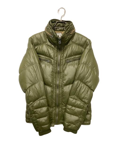 DIESEL（ディーゼル）DIESEL (ディーゼル) ダウンジャケット カーキ サイズ:Lの古着・服飾アイテム