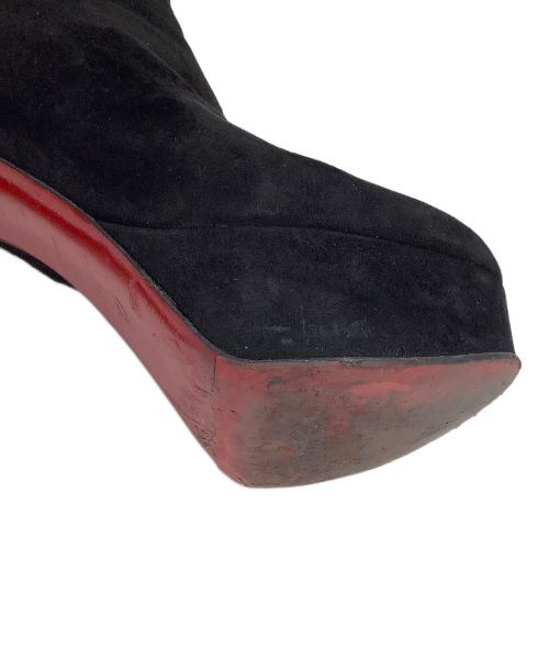 Christian Louboutin（クリスチャン・ルブタン）Christian Louboutin (クリスチャン・ルブタン) BIANCA BOOTY 120 ブラック サイズ:37の古着・服飾アイテム