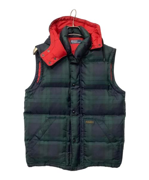 POLO RALPH LAUREN（ポロ・ラルフローレン）POLO RALPH LAUREN (ポロ・ラルフローレン) ダウンベスト グリーン サイズ:Mの古着・服飾アイテム
