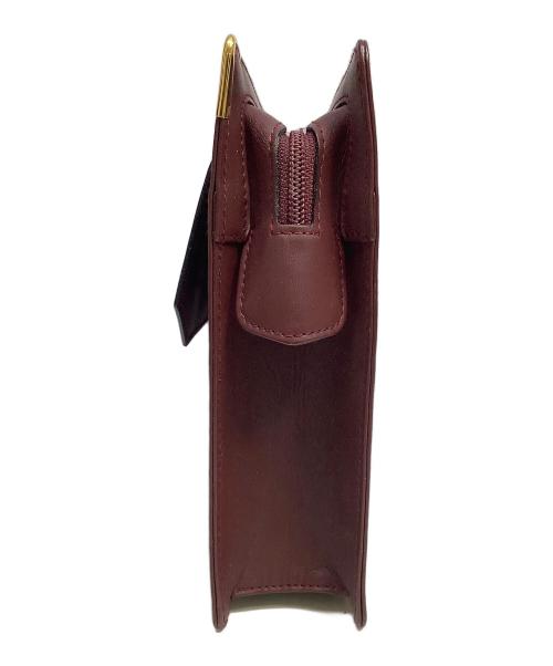 Cartier（カルティエ）Cartier (カルティエ) セカンドバッグ ボルドーの古着・服飾アイテム