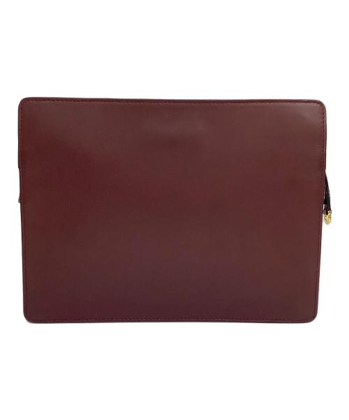 Cartier（カルティエ）Cartier (カルティエ) セカンドバッグ ボルドーの古着・服飾アイテム