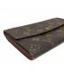 中古・古着 LOUIS VUITTON (ルイ ヴィトン) ポシェット・ポルトモネ クレディ ブラウン：9000円