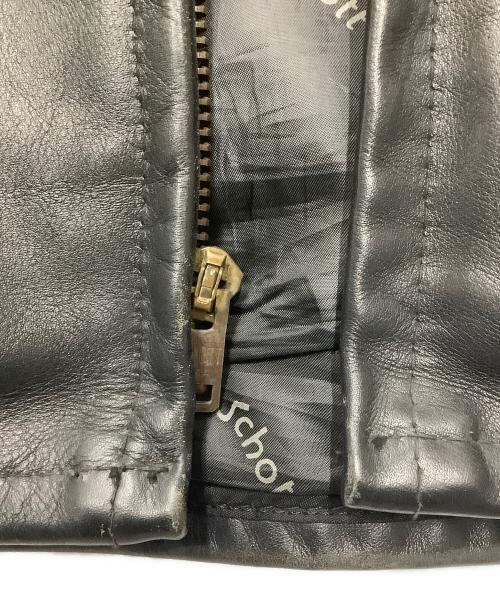 Schott（ショット）Schott (ショット) レザージャケット ブラック サイズ:40の古着・服飾アイテム