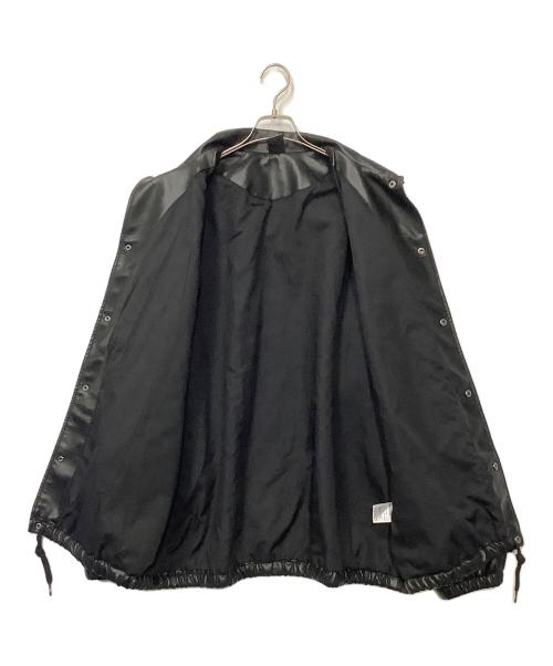 DC（ディーシー）DC (ディーシー) フェイクレザージャケット ブラック サイズ:XLの古着・服飾アイテム