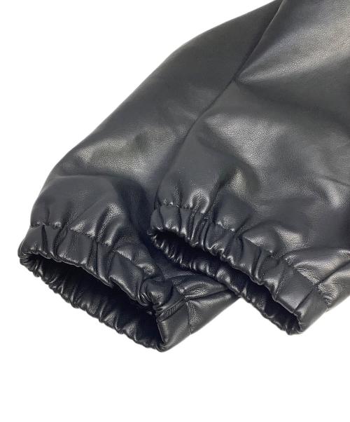 DC（ディーシー）DC (ディーシー) フェイクレザージャケット ブラック サイズ:XLの古着・服飾アイテム