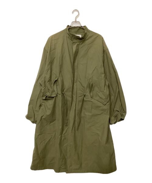 WHIMSIC（ウィムジック）WHIMSIC (ウィムジック) ファー付コート カーキ×ブラウン サイズ:Fの古着・服飾アイテム