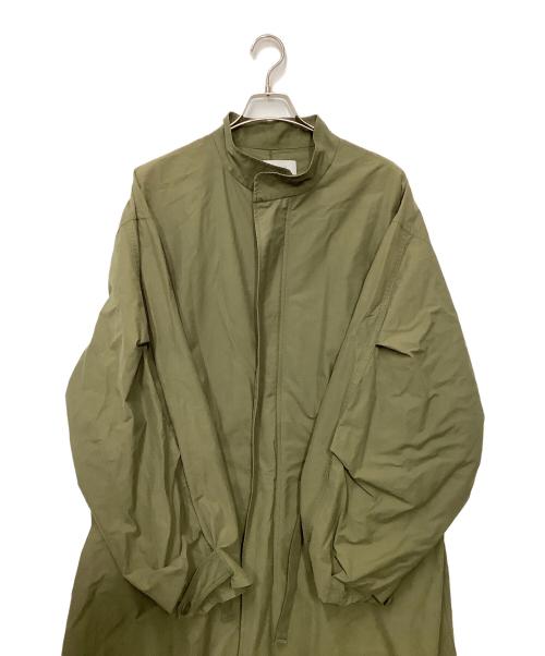 WHIMSIC（ウィムジック）WHIMSIC (ウィムジック) ファー付コート カーキ×ブラウン サイズ:Fの古着・服飾アイテム