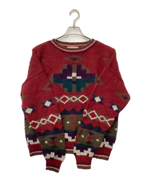 L.L.Bean（エルエルビーン）L.L.Bean (エルエルビーン) 厚手ニット レッド サイズ:Lの古着・服飾アイテム