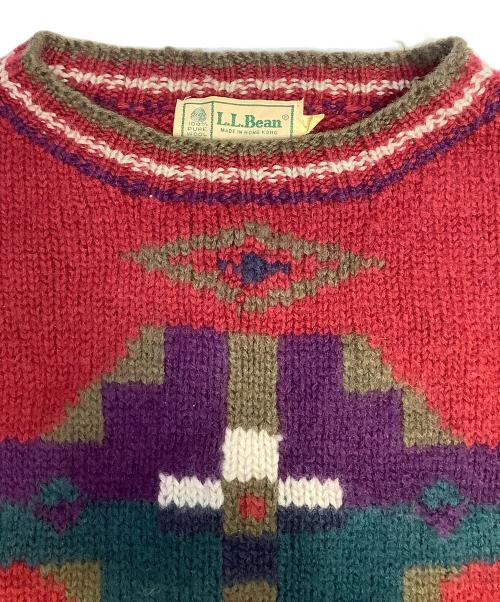 L.L.Bean（エルエルビーン）L.L.Bean (エルエルビーン) 厚手ニット レッド サイズ:Lの古着・服飾アイテム