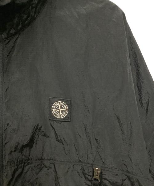 STONE ISLAND（ストーンアイランド）STONE ISLAND (ストーンアイランド) ナイロンリップストップジップアップフーディ ブラック サイズ:Mの古着・服飾アイテム