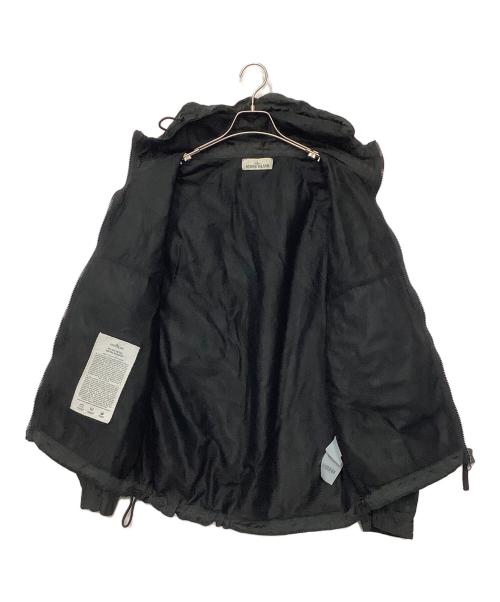 STONE ISLAND（ストーンアイランド）STONE ISLAND (ストーンアイランド) ナイロンリップストップジップアップフーディ ブラック サイズ:Mの古着・服飾アイテム