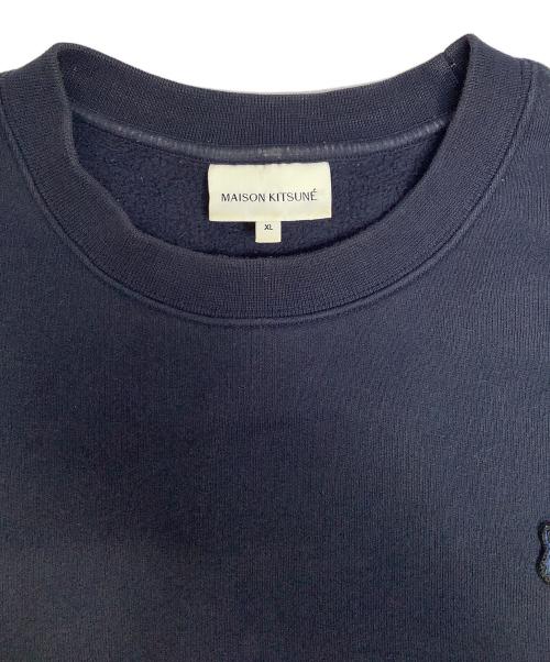 maison kitsune（メゾンキツネ）MAISON KITSUNE (メゾンキツネ) スウェット ネイビー サイズ:XLの古着・服飾アイテム