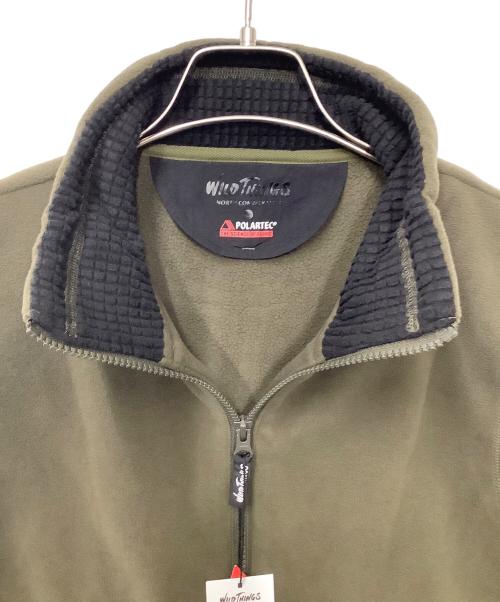 WILD THINGS（ワイルドシングス）WILD THINGS (ワイルドシングス) フリースベスト カーキ サイズ:Lの古着・服飾アイテム