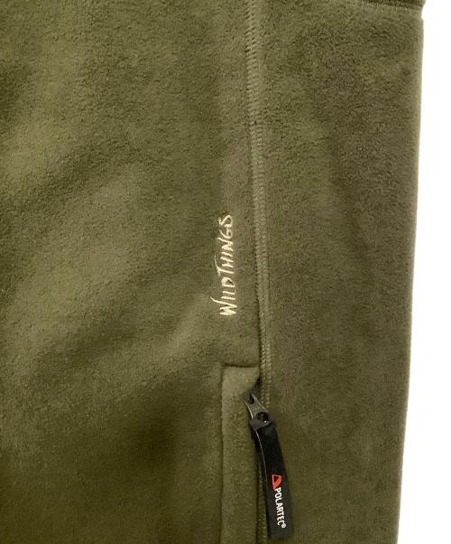 WILD THINGS（ワイルドシングス）WILD THINGS (ワイルドシングス) フリースベスト カーキ サイズ:Lの古着・服飾アイテム