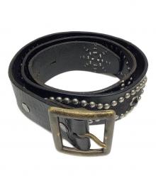 Hollywood Trading Company（ハリウッドトレーディングカンパニー）の古着「オーバーレイピーナッツベルト」｜ブラック