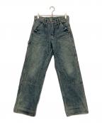 SUGARHILLシュガーヒル）の古着「フェイデッドダブルニーデニムペインターパンツ」｜インディゴ