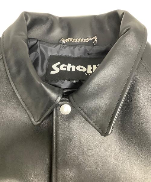 Schott（ショット）Schott (ショット) レザージャケット ブラック サイズ:Lの古着・服飾アイテム