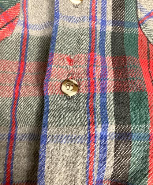 FIVE BROTHER（ファイブブラザー）FIVE BROTHER (ファイブブラザー) 長袖シャツ グレー×レッド サイズ:XLの古着・服飾アイテム