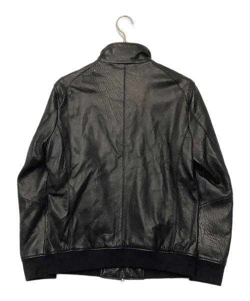 nano・universe（ナノ・ユニバース）nano・universe (ナノ・ユニバース) レザージャケット ブラック サイズ:Mの古着・服飾アイテム