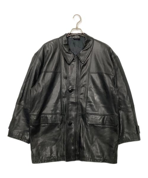 Bechelli（-）Bechelli (-) ラムレザージャケット ブラック サイズ:Lの古着・服飾アイテム