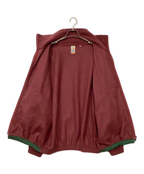MALL（-）MALL (-) フリースジャケット レッド×グリーン サイズ:XLの古着・服飾アイテム