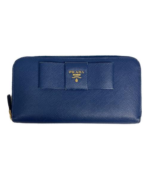 PRADA（プラダ）PRADA (プラダ) 長財布 ブルーの古着・服飾アイテム
