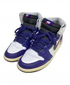 NIKEナイキ）の古着「ハイカットスニーカー」｜ブルー×ホワイト