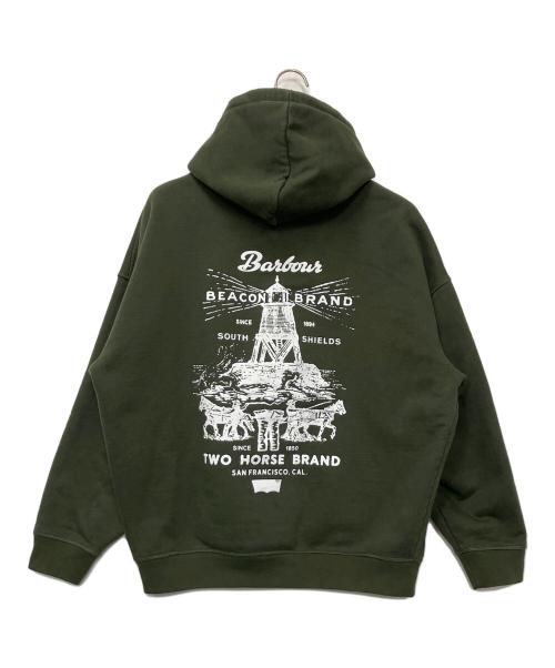 Barbour（バブアー）Barbour (バブアー) LEVI'S (リーバイス) プルオーバーパーカー カーキ サイズ:Mの古着・服飾アイテム